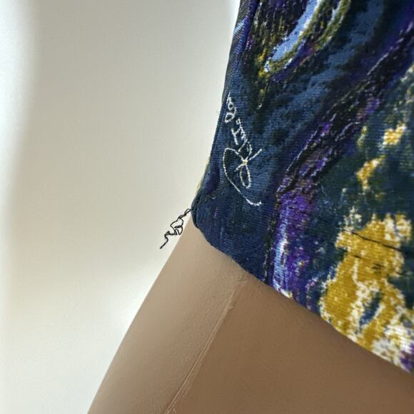 Y2k Roberto Cavalli Ruffle Heart Print Top S Italy Romantic Glam Designer Rare - Picture 11 of 14